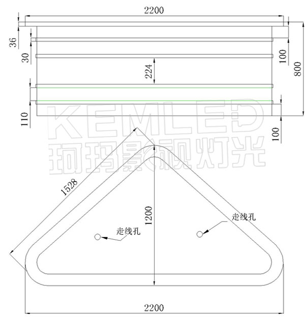 【央视同款】新闻/访谈播音桌KM-202