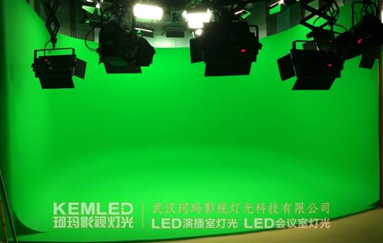 【KEMLED】虚拟演播室绿箱实景图