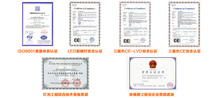 KEMLED 珂玛影视灯光相关资质 KEMLED 珂玛影视灯光相关资质