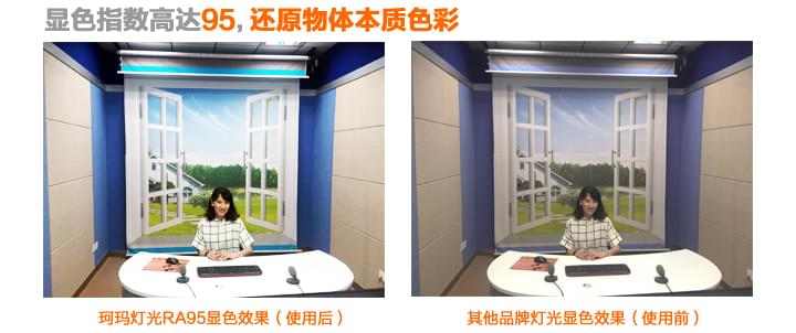 显色指数高达95,还原物体本质色彩 显色指数高达95,还原物体本质色彩