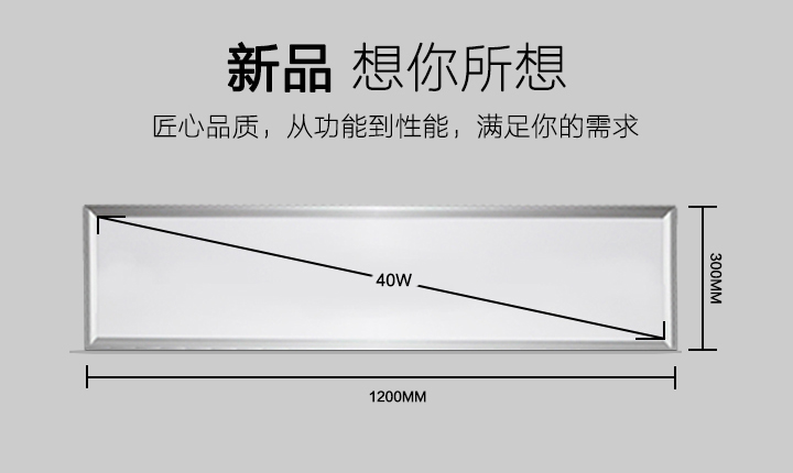 LED录播教室灯正面展示