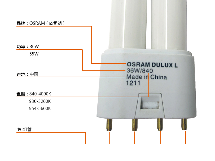 欧司朗三基色灯管1