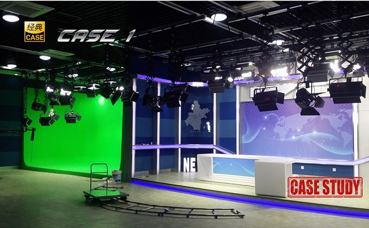 武汉职业技术学院演播室灯光1