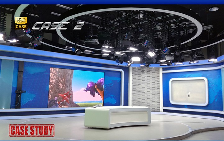 天津海河中学演播室灯光1