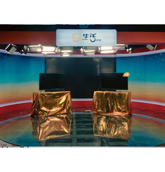 恩施电视台生活频道152平米演播室灯光工程