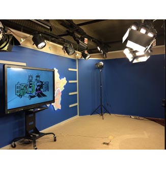 武汉市交管局演播室灯光及背景制作