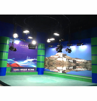 西藏日喀则市江孜县电视台演播室灯光工程