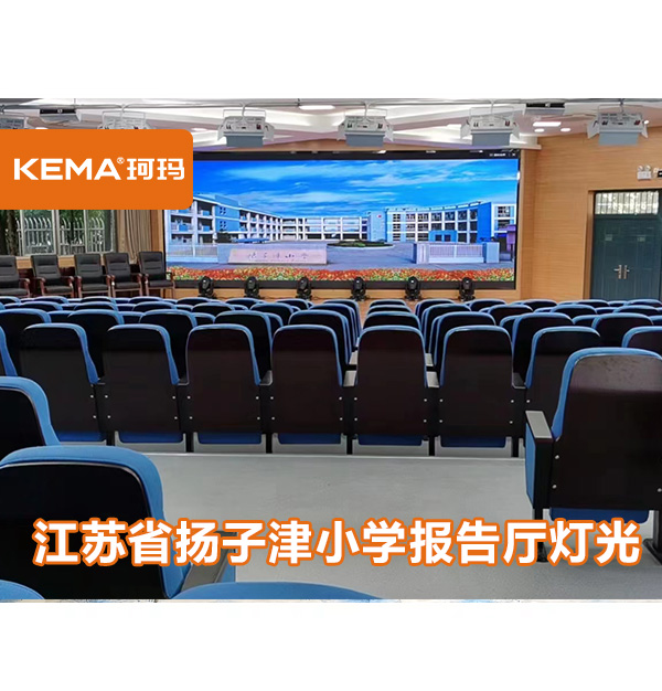 江苏省扬子津小学报告厅灯光项目