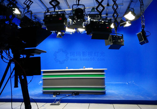 青海省格尔木市电视台LED演播室灯光效果图1