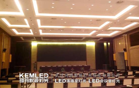 江苏淮安市政府视频会议室灯光案例图