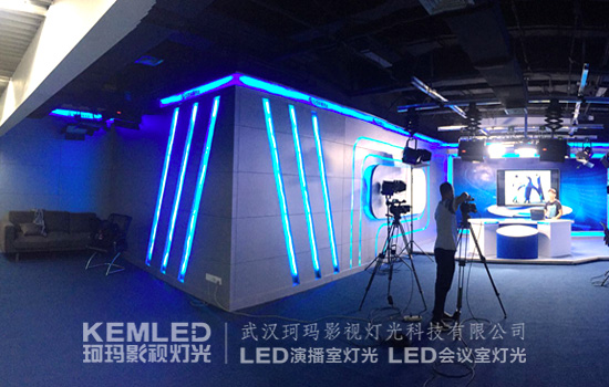北京E20环境平台研究院演播室灯光全景图