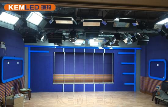 海南陵水电视台使用【KEMLED】LED演播室灯图
