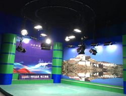 西藏日喀则市江孜县电视台演播室灯光工程