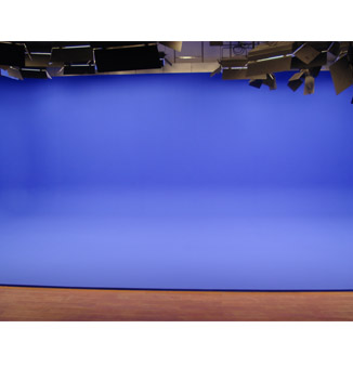 山西临汾电视台68平米虚拟演播室灯光