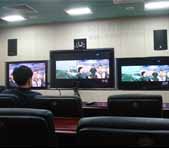 湖北省委保密局65平米视频会议室灯光