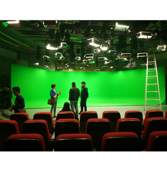 湖南师范大学校园电视台LED演播室灯光工程
