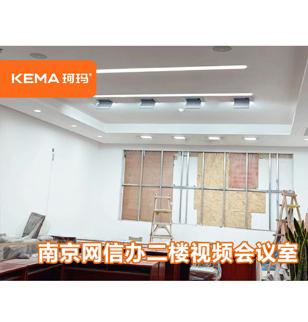 南京网信办二楼视频会议室灯光项目：70平视频会议室装什么灯好？